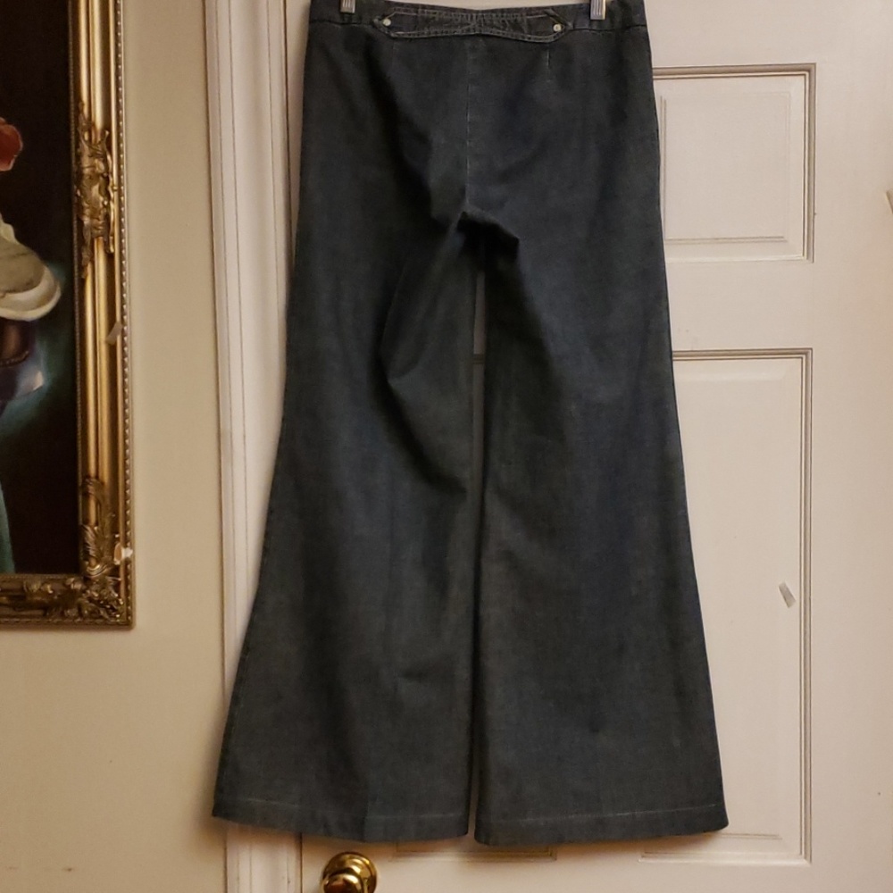 JEANS LONDON WIDELEG BLUE JEANS SIZE 2 - Picture 2 of 8